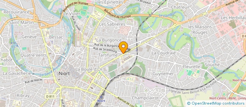 localisation de l'entreprise LE BRAZZA  NIORT