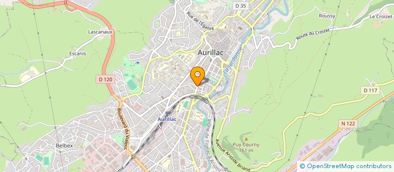 localisation de l'entreprise LE BRAZZA à AURILLAC