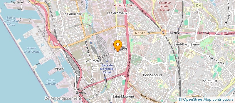 localisation de l'entreprise LE BREAK à MARSEILLE
