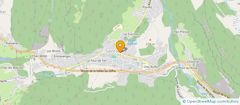 localisation de l'entreprise LE BREAK à SAINT-JEOIRE