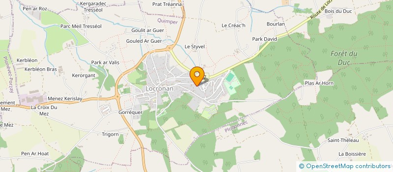 localisation de l'entreprise LE BREHUEL  LOCRONAN