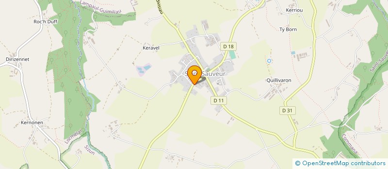 localisation de l'entreprise LE BREIZH 29  LAMPAUL-GUIMILIAU