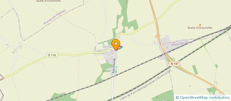 localisation de l'entreprise LE BREIZH  ORSONVILLE