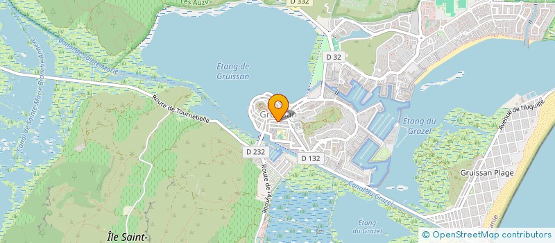 localisation de l'entreprise LE BREIZH D'OC à GRUISSAN