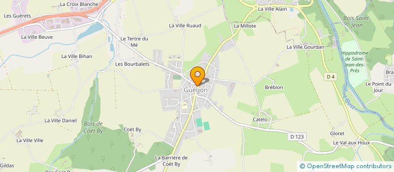 localisation de l'entreprise LE BREIZHE  GUEGON