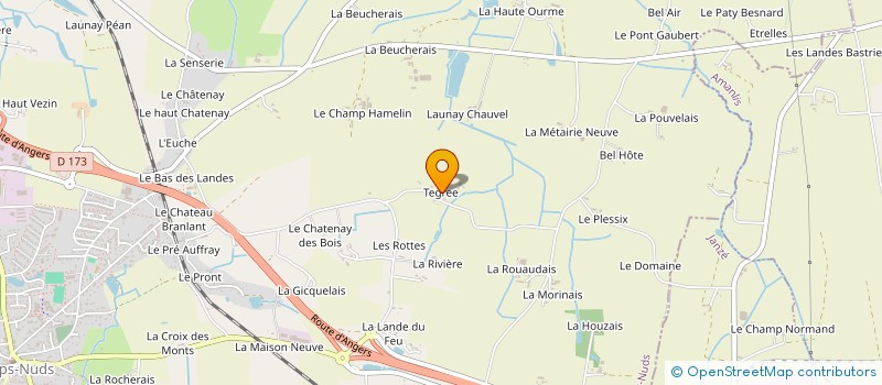 localisation de l'entreprise LE BREIZHOUCADISTERE DE LA BREIZHOUCADIE CENTRALE  CORPS-NUDS