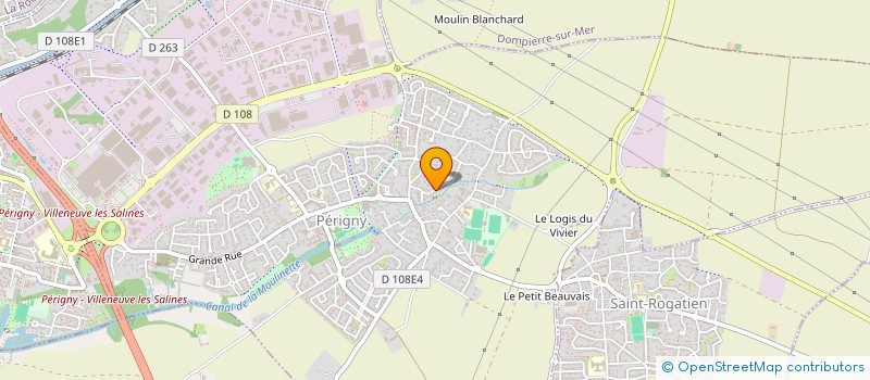 localisation de l'entreprise LE BRETAGNE  PERIGNY