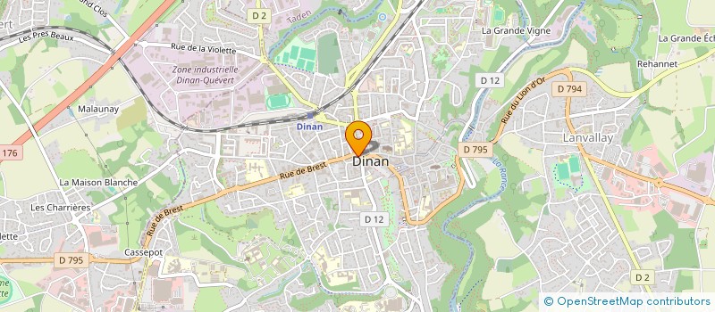 localisation de l'entreprise LE.BRETAGNE  DINAN