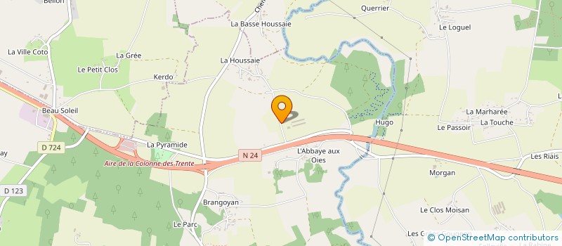 localisation de l'entreprise LE BRETON  GUILLAC