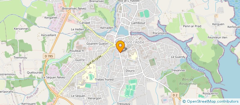 localisation de l'entreprise LE BRETON ANTHONY à PONT-L'ABBE