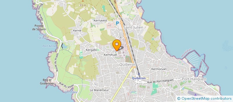 localisation de l'entreprise LE BRETON EN BOITE à QUIBERON