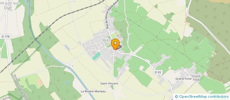 localisation de l'entreprise LE BRETON GROGNON  BELLEVIGNE-LES-CHATEAUX