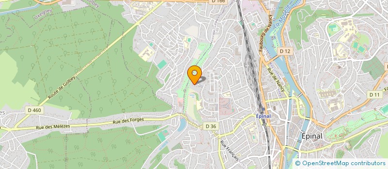 localisation de l'entreprise LE BREUIL  EPINAL