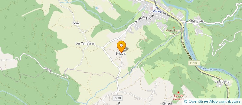 localisation de l'entreprise LE BREUIL  VOREY