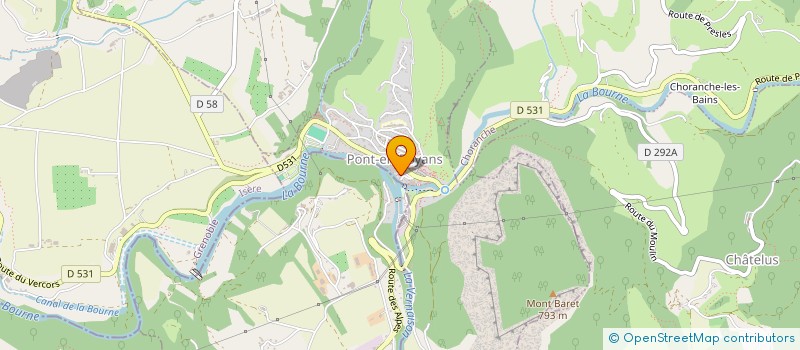 localisation de l'entreprise LE BREUIL  PONT-EN-ROYANS