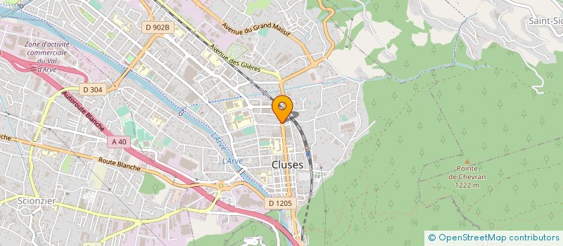 localisation de l'entreprise LE BREVENT  CLUSES