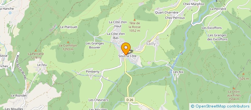 localisation de l'entreprise LE BREVON  VAILLY