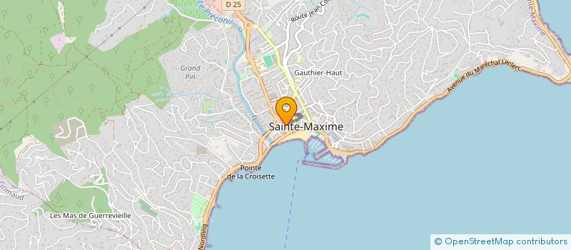 localisation de l'entreprise LE BRIAND à SAINTE-MAXIME