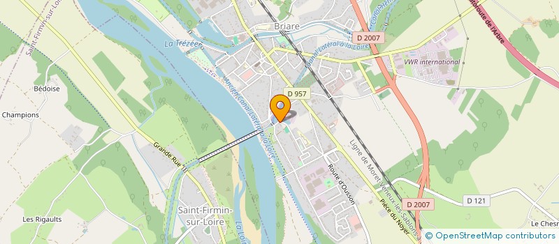localisation de l'entreprise LE BRIARE à BRIARE