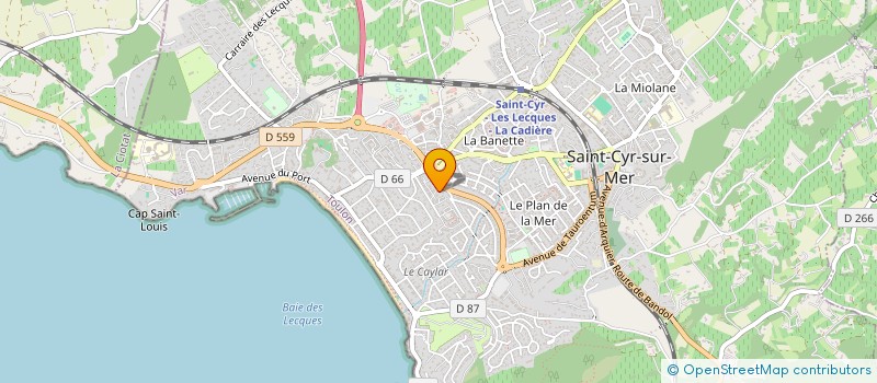 localisation de l'entreprise LE BRIC A VRAC à SAINT-CYR-SUR-MER