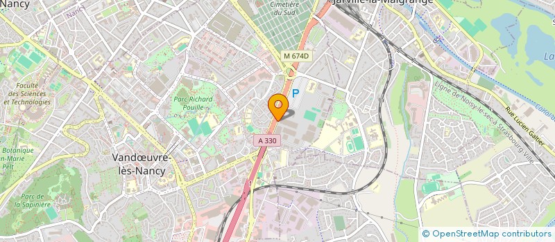 localisation de l'entreprise LE BRICHAMBEAU à VANDŒUVRE-LES-NANCY