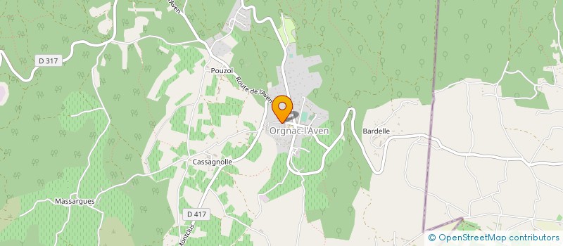 localisation de l'entreprise LE BRICOLEUR ARDECHOIS à VALLON-PONT-D'ARC