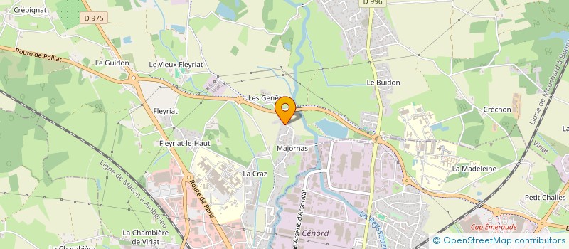 localisation de l'entreprise LE BRICOLEUR BRESSAN à VIRIAT