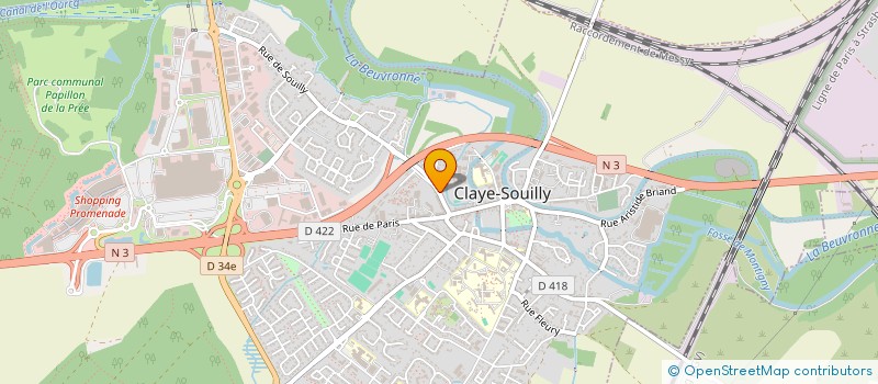 localisation de l'entreprise LE BRIDGE  CLAYE-SOUILLY