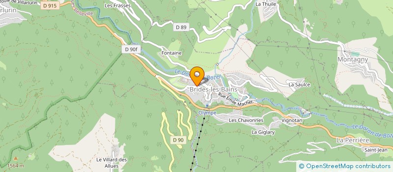 localisation de l'entreprise LE BRIDOIS HOTEL à BRIDES-LES-BAINS
