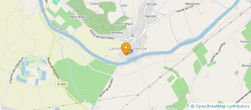 localisation de l'entreprise LE BRIGADIER  LAMOTHE-CAPDEVILLE