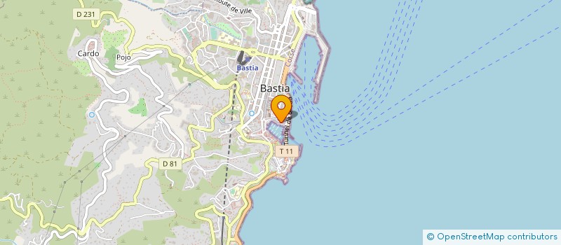 localisation de l'entreprise LE BRIGANTIN à BASTIA