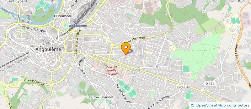 localisation de l'entreprise LE BRIN D AILLET à ANGOULEME