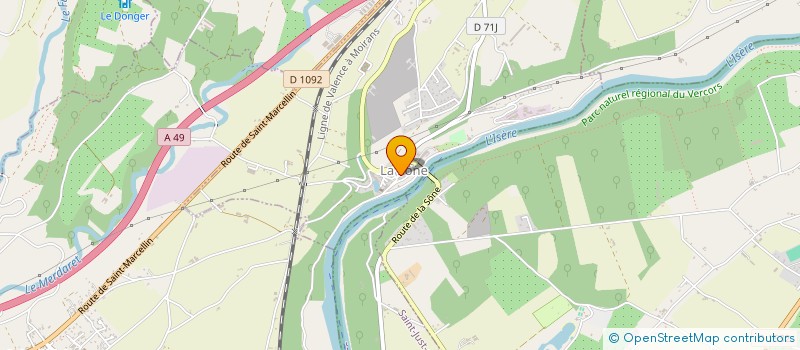 localisation de l'entreprise LE BRIN D'AMOUR  LA SONE