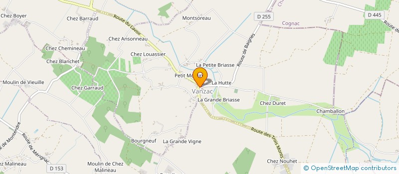 localisation de l'entreprise LE BRIN D AZUR à VANZAC