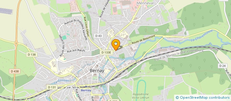localisation de l'entreprise LE BRIN D'ZINC à BERNAY