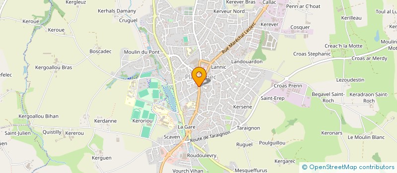 localisation de l'entreprise LE BRIN DE DOUCEUR  PLABENNEC