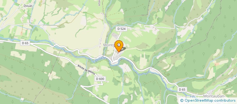 localisation de l'entreprise LE BRIN DE LAVANDE  MONTGUERS