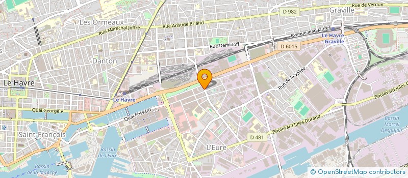 localisation de l'entreprise LE BRINDEAU à LE HAVRE