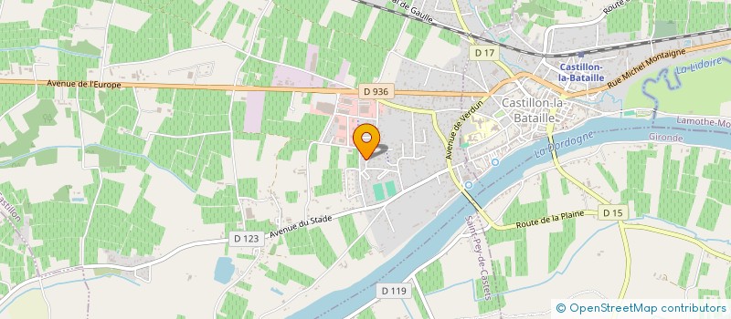 localisation de l'entreprise LE BRIOCHE  SAINT-MAGNE-DE-CASTILLON