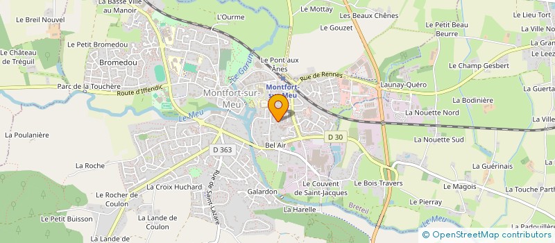 localisation de l'entreprise LE BRIQUER - BESNARD  MONTFORT-SUR-MEU