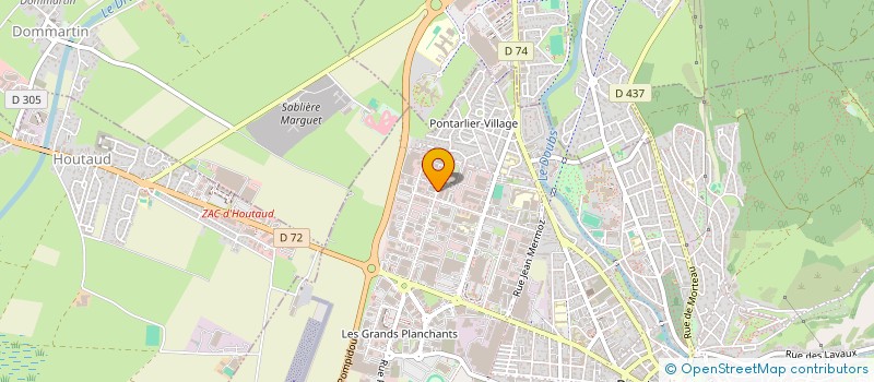 localisation de l'entreprise LE BRIS  PONTARLIER