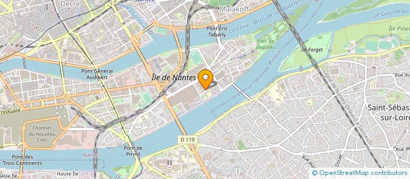 localisation de l'entreprise LE BRIS ET BOUGET LEBRUN à NANTES