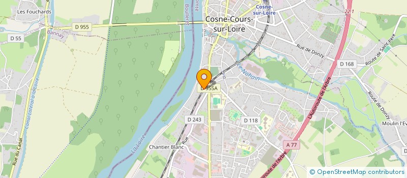 localisation de l'entreprise LE BRIS SHANGRI LA VINGT CINQ à COSNE-COURS-SUR-LOIRE