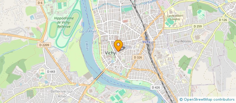 localisation de l'entreprise LE BRISTOL à VICHY