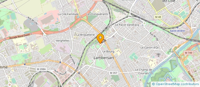 localisation de l'entreprise LE BRISTOL DE BEAULIEU à LAMBERSART
