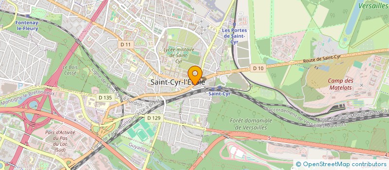 localisation de l'entreprise LE BROADWAY à SAINT-CYR-L'ECOLE