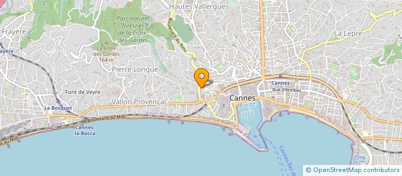localisation de l'entreprise LE BRODWAY à CANNES