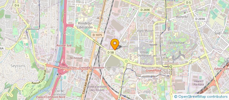 localisation de l'entreprise LE BROOKLYN à GRENOBLE