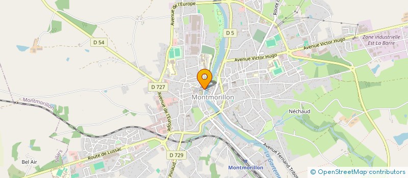 localisation de l'entreprise LE BROUARD à MONTMORILLON
