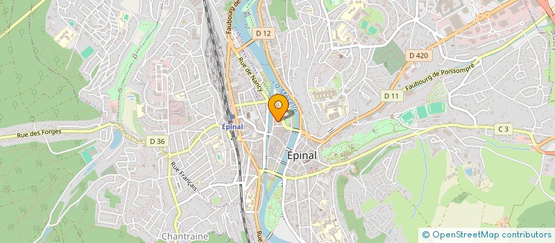 localisation de l'entreprise LE BROUSSET à EPINAL